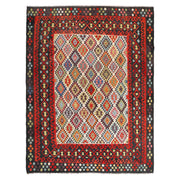 Hand Knotted Afghan Style Kilim 12' 6" x 9' 10" - No. AL18539