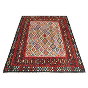 Hand Knotted Afghan Style Kilim 12' 6" x 9' 10" - No. AL18539