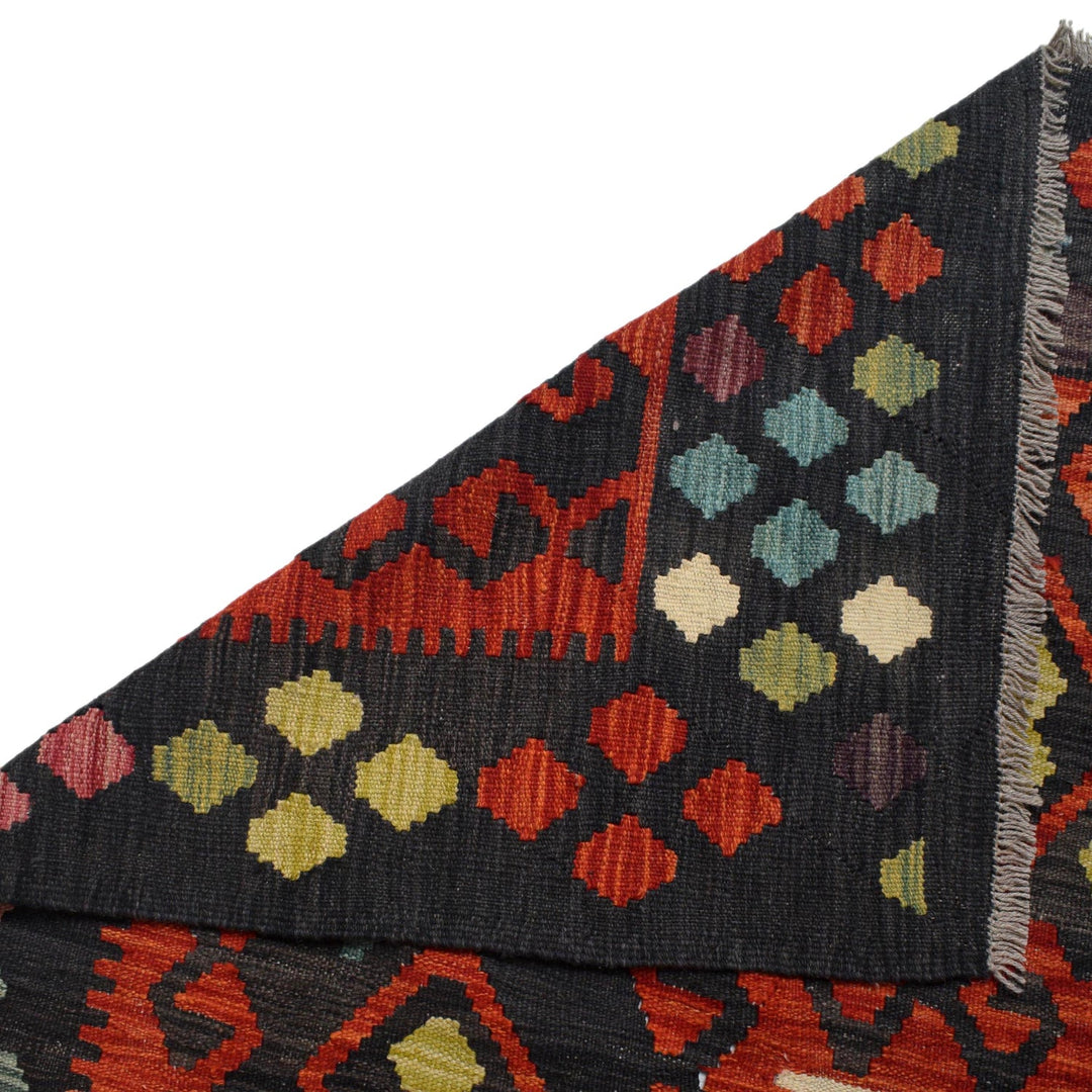 Hand Knotted Afghan Style Kilim 12' 6" x 9' 10" - No. AL18539