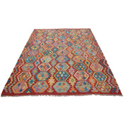 Hand Knotted Afghan Style Kilim 5' 10" x 7' 9" - No. AL93359