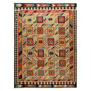 Hand Knotted Afghan Style Kilim 9' 6" x 12' 11" - No. AL41141
