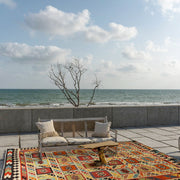 Hand Knotted Afghan Style Kilim 9' 6" x 12' 11" - No. AL41141