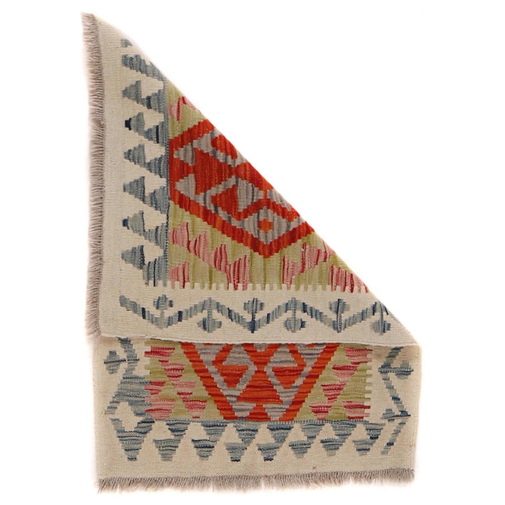 Handmade Afghan Vegetable Kilim 2' 1" x 2' 11" - No. AL99197