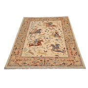 Handmade Picture Area Rug 4' 4" x 5' 10" - No. AL22151