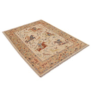 Handmade Picture Area Rug 4' 4" x 5' 10" - No. AL22151