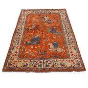 Handmade Picture Area Rug 4' 0" x 5' 11" - No. AL87404