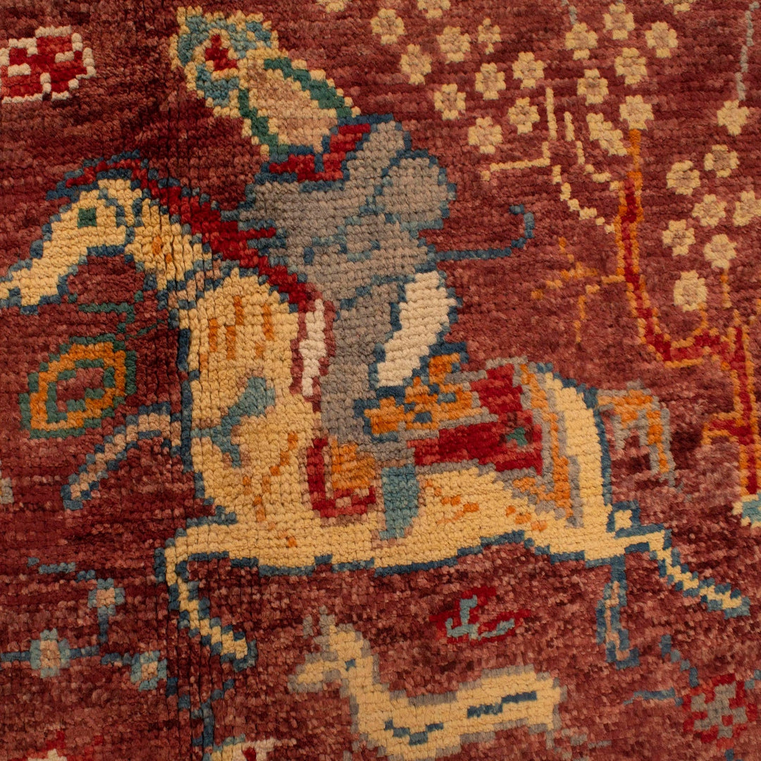 Handmade Picture Area Rug 3' 11" x 6' 0" - No. AL49622