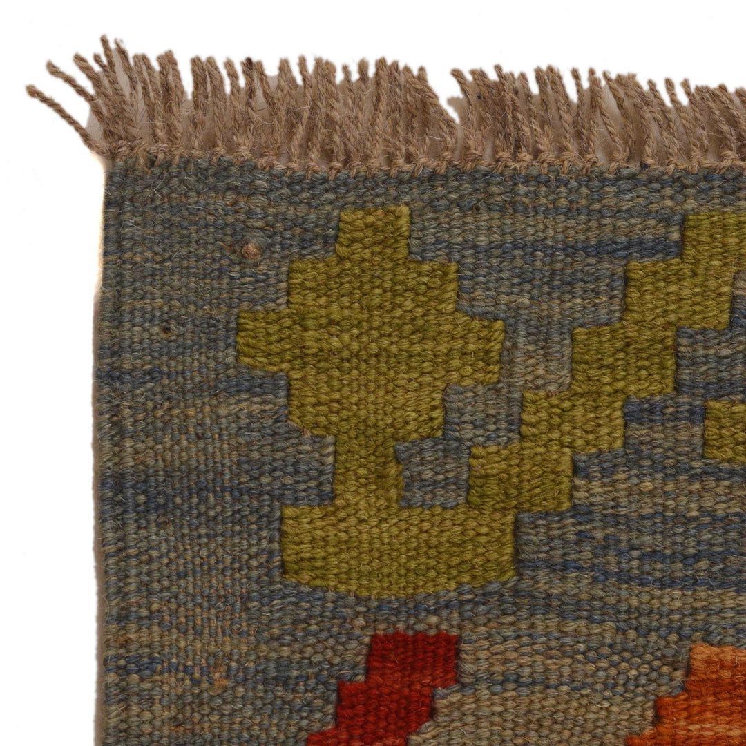 Handmade Turkish Design Wool Kilim 3' 4" x 4' 9" - No. AL82252