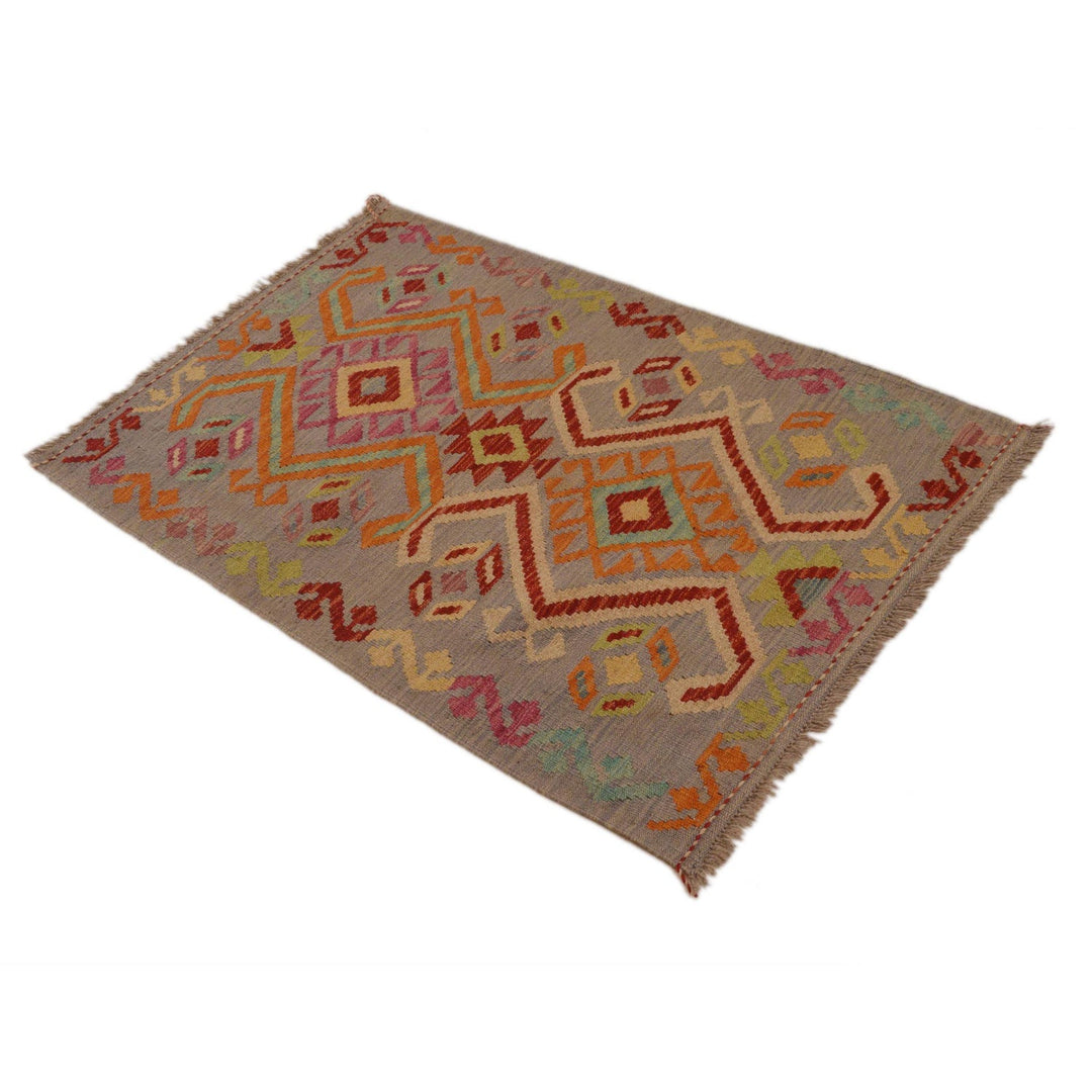 Hand Knotted Flatweave Kilim 2' 8" x 3' 11" - No. AL64540