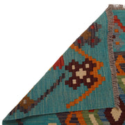 Handmade Turkish Design Wool Kilim Runner 2' 10" x 9' 9" - No. AL64287