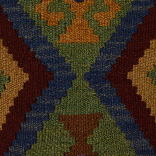 Hand Woven Wool Kelim Runner 2' 9"x 6' 3" - No. AL95537