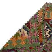 Handmade Turkish Design Wool Kilim Runner 2' 9"x 6' 7" - No. AL36212