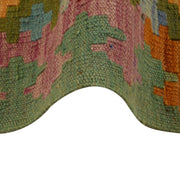 Handmade Turkish Design Wool Kilim Runner 2' 9"x 6' 7" - No. AL36212