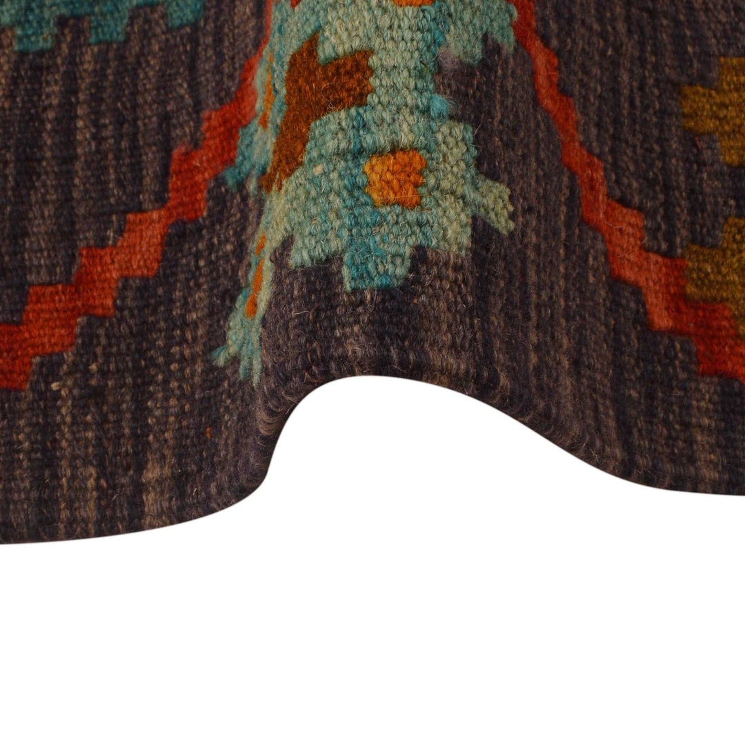 Hand Knotted Flatweave Kilim Runner 2' 9" x 9' 9" - No. AL70995