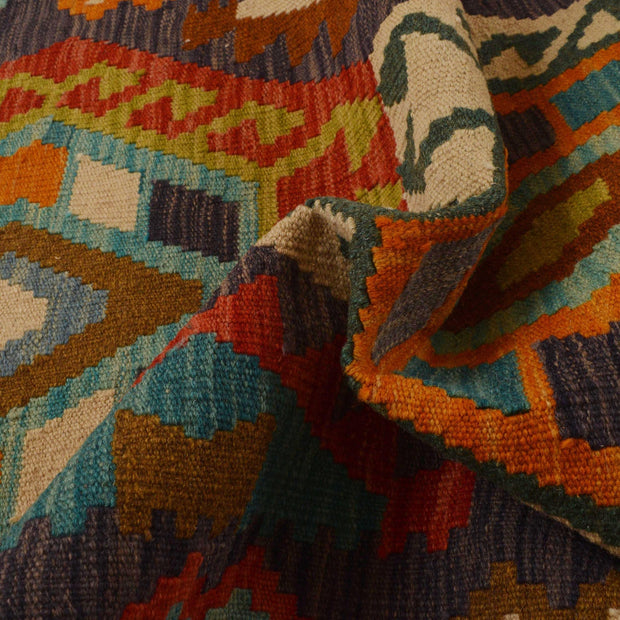 Hand Knotted Flatweave Kilim Runner 2' 9" x 9' 9" - No. AL70995