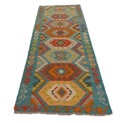 Handmade Afghan Vegetable Kilim Runner 2' 9" x 9' 8" - No. AL71691