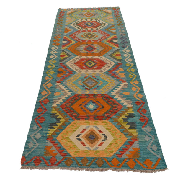 Handmade Afghan Vegetable Kilim Runner 2' 9" x 9' 8" - No. AL71691