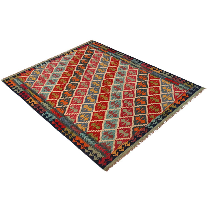 Hand Knotted Flatweave Kilim 5' 9" x 7' 9" - No. AL84541