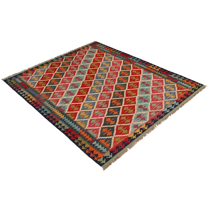 Hand Knotted Flatweave Kilim 5' 9" x 7' 9" - No. AL84541