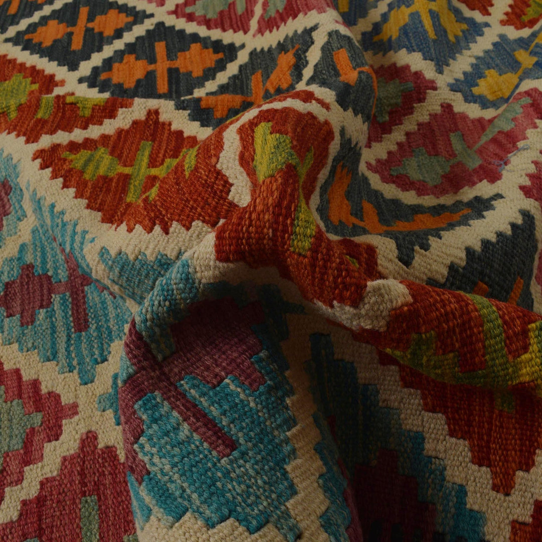 Hand Knotted Flatweave Kilim 5' 9" x 7' 9" - No. AL84541