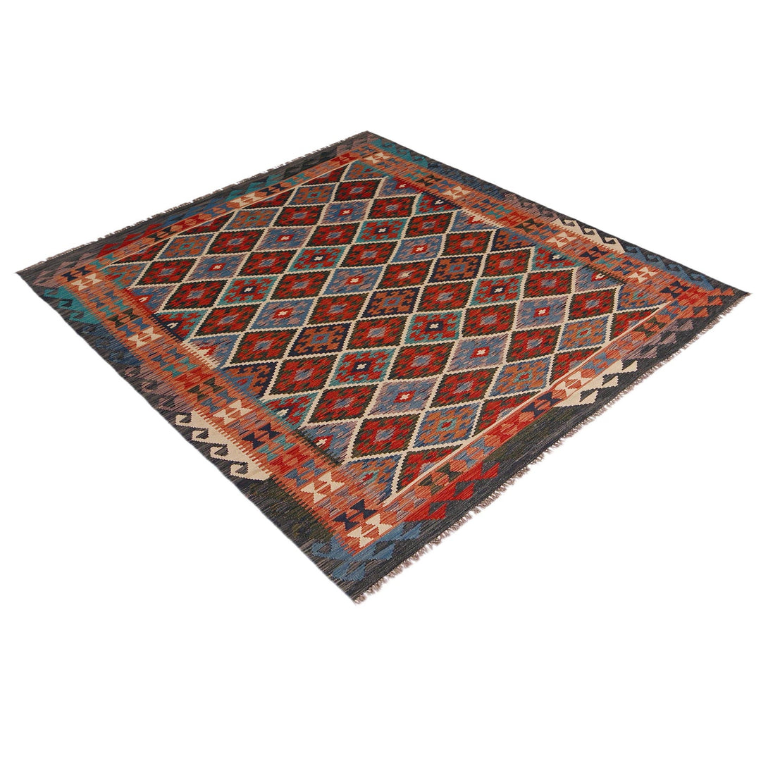 Handmade Afghan Vegetable Kilim 5' 9" x 7' 10" - No. AL45175