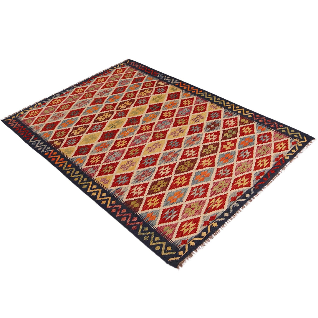 Hand Made Afghan Kilim 5' 1" x 8' 2" - No. AL55629