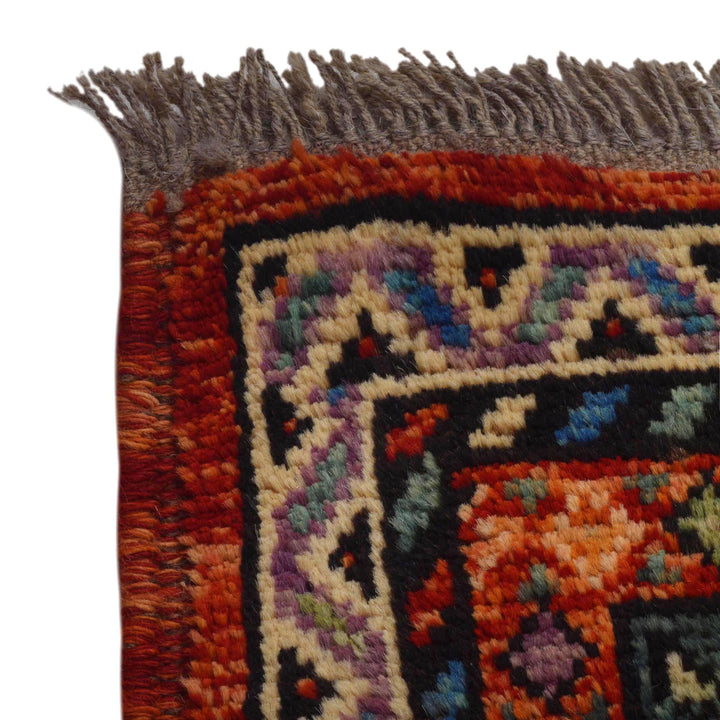 Afghan Shirazi Rug 8' 3" x 11' 2" Hand-Knotted pattern