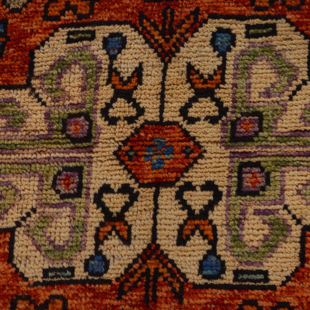 Afghan Shirazi Rug 8' 3" x 11' 2" Hand-Knotted border