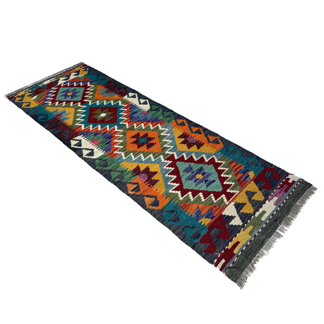 Afghan Vegetable Kilim Rug 1' 8" x 4' 10" Flat-Weave view