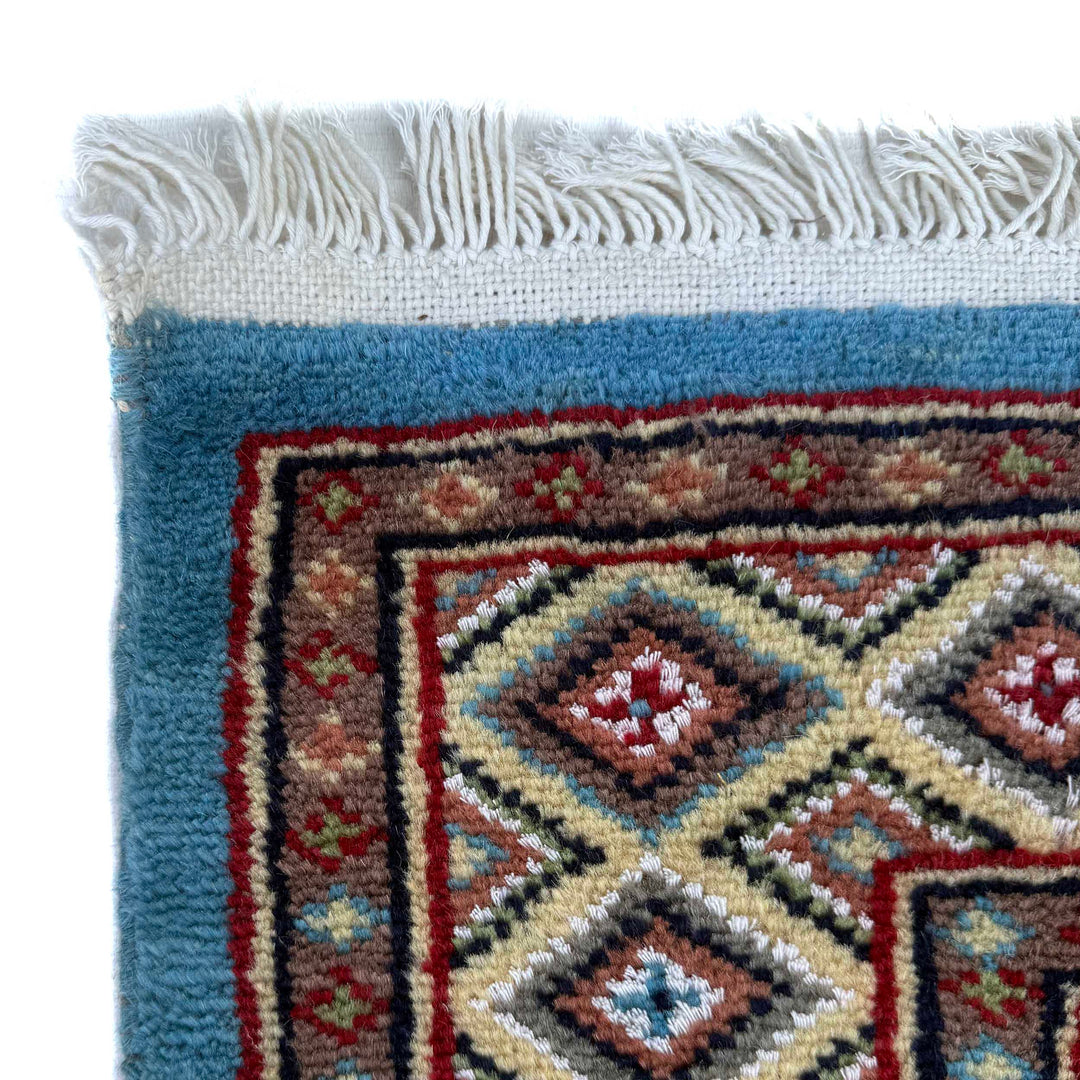 Blue Pakistani Jaldar Rug 3' 1" x 5' 3" Hand-Knotted | No. AL37918