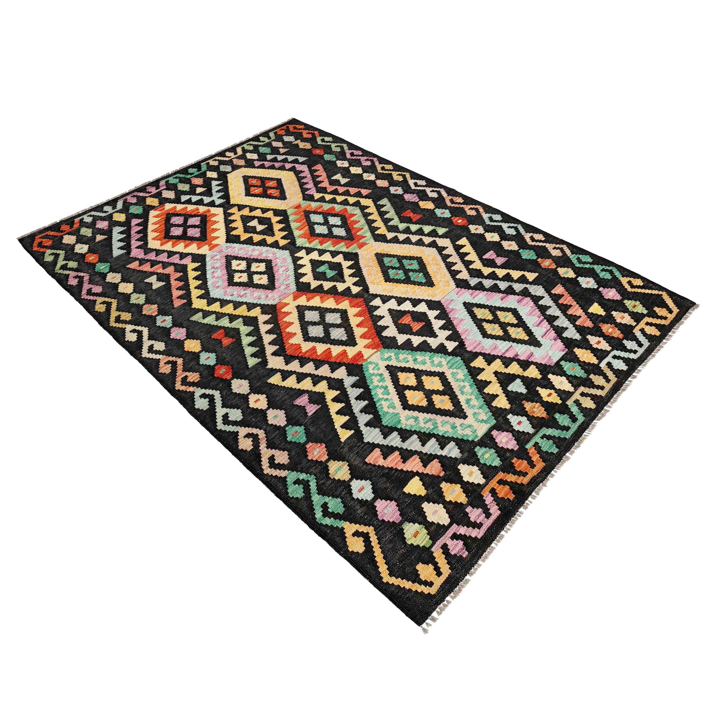 Afghan Hodrang Kilim ※専用ページ Afghan Vegetable Kilim Rug 4' 3