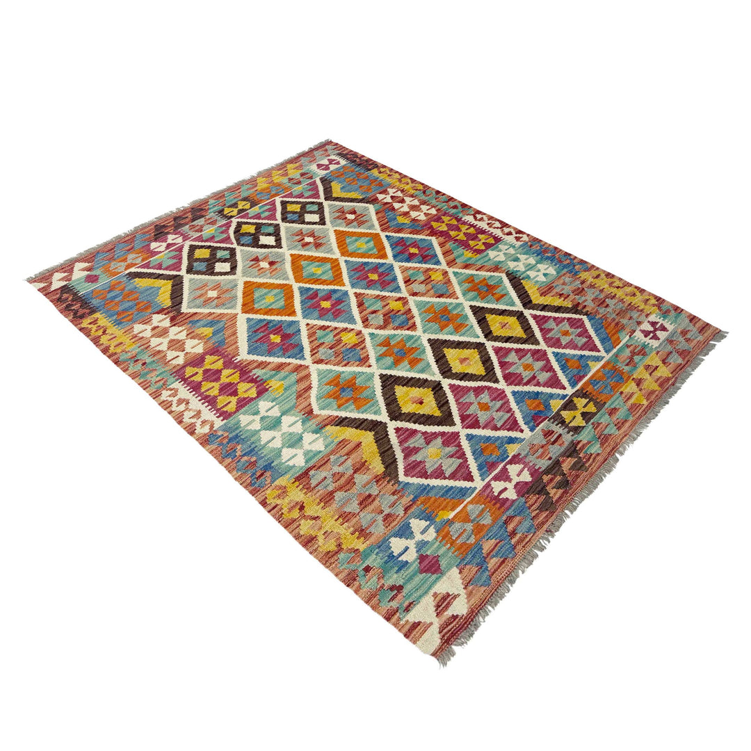Small Size Chobi Kilim 4' 2" x 5' 9" - No. AL423342