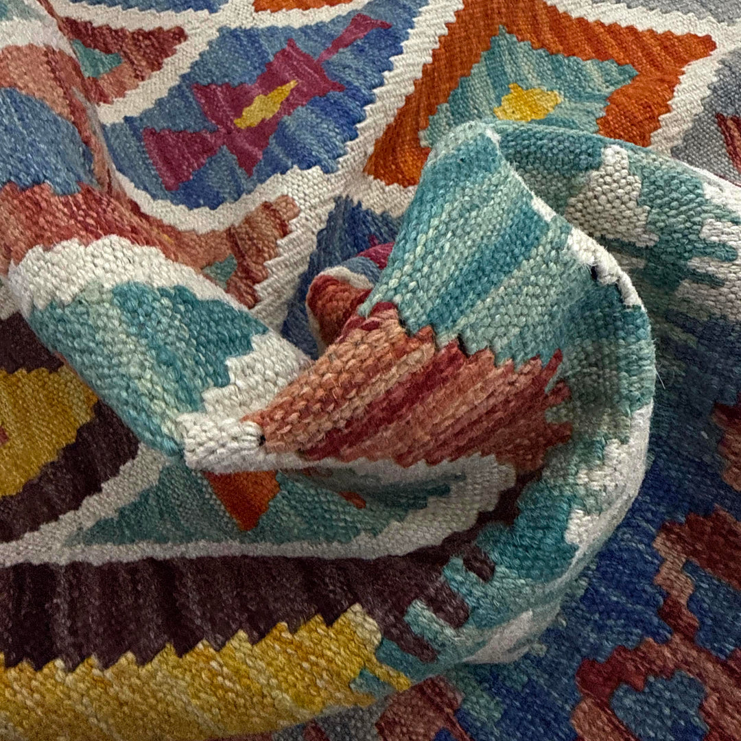 Small Size Chobi Kilim 4' 2" x 5' 9" - No. AL423342