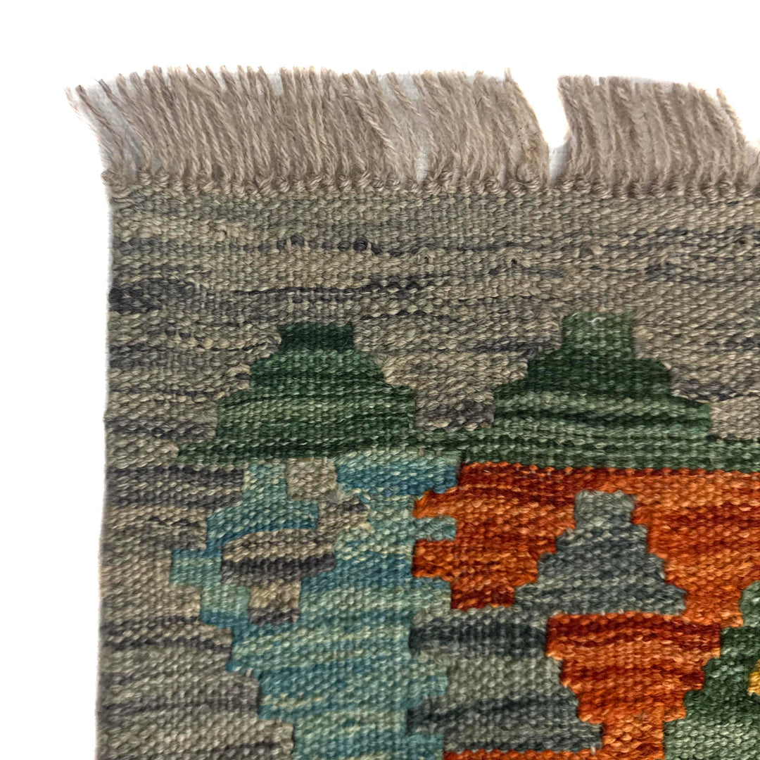 Hand Woven Wool Kelim 5' 7" x 8' 0" - No. AL472575