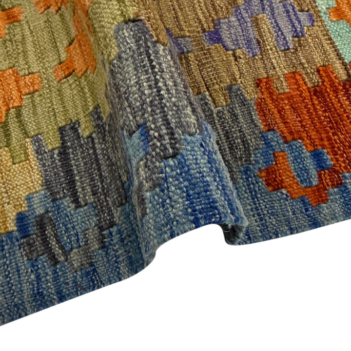 Handmade Turkish Design Wool Kilim 6' 1" x 8' 0" - No. AL433321