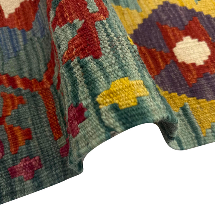 Hand Knotted Flatweave Kilim 6' 2" x 7' 11" - No. AL920043