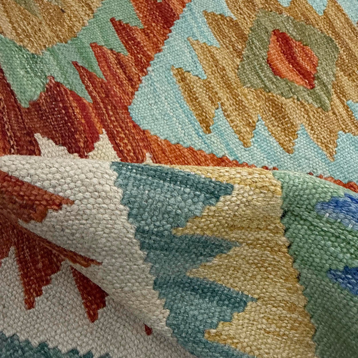 Hand Made Afghan Kilim 2' 7" x 3' 11" - No. AL949017