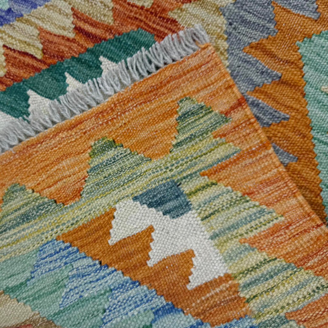 Handmade Turkish Design Wool Kilim 2' 6" x 4' 1" - No. AL148231