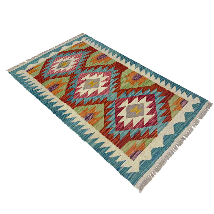Hand Knotted Flatweave Kilim 2' 4" x 4' 1" - No. AL668849