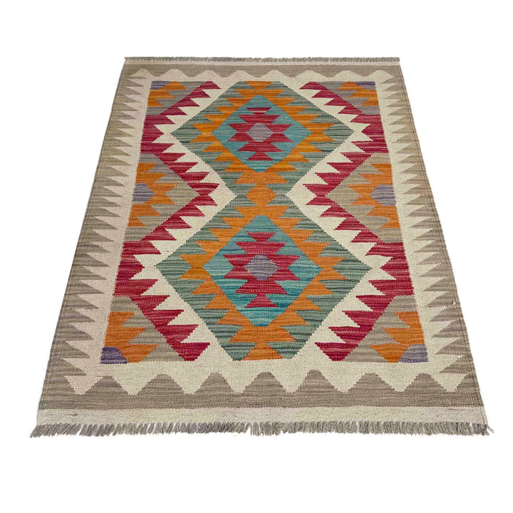 Handmade Afghan Vegetable Kilim 2' 9" x 4' 0" - No. AL328444