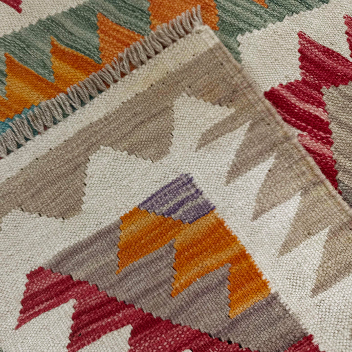 Handmade Afghan Vegetable Kilim 2' 9" x 4' 0" - No. AL328444