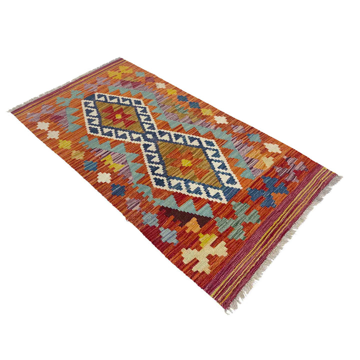 Hand Made Afghan Kilim 2' 1" x 4' 1" - No. AL729900