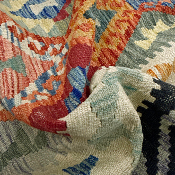 Hand Made Afghan Kilim 5' 9" x 7' 9" - No. AL271302