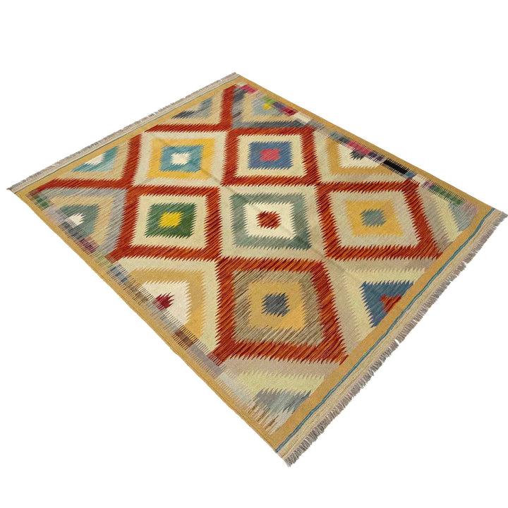 Handmade Vegetable Kelim 4' 11" x 6' 6" - No. AL851419