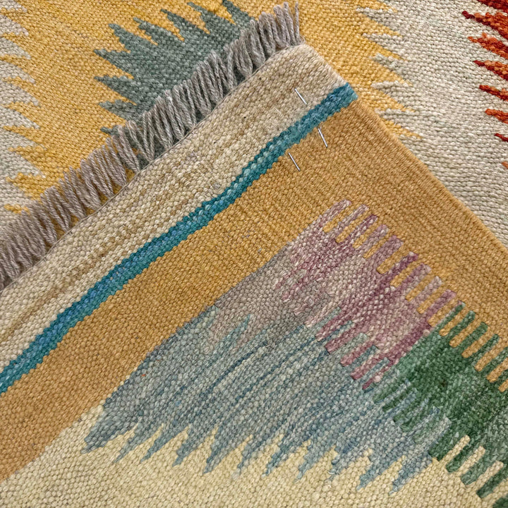 Handmade Vegetable Kelim 4' 11" x 6' 6" - No. AL851419