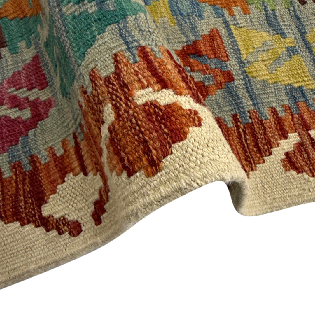 Hand Made Afghan Kilim 3' 11" x 5' 10" - No. AL652718