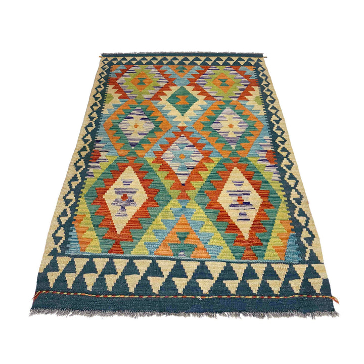 Handmade Afghan Vegetable Kilim 3' 3" x 5' 1" - No. AL769658