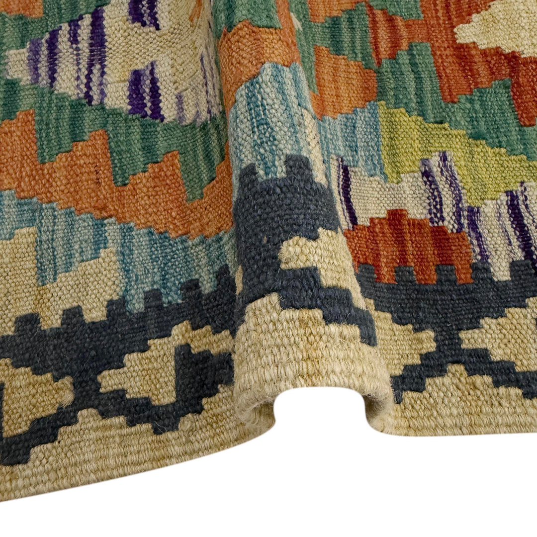 Handmade Afghan Vegetable Kilim 3' 3" x 5' 1" - No. AL769658