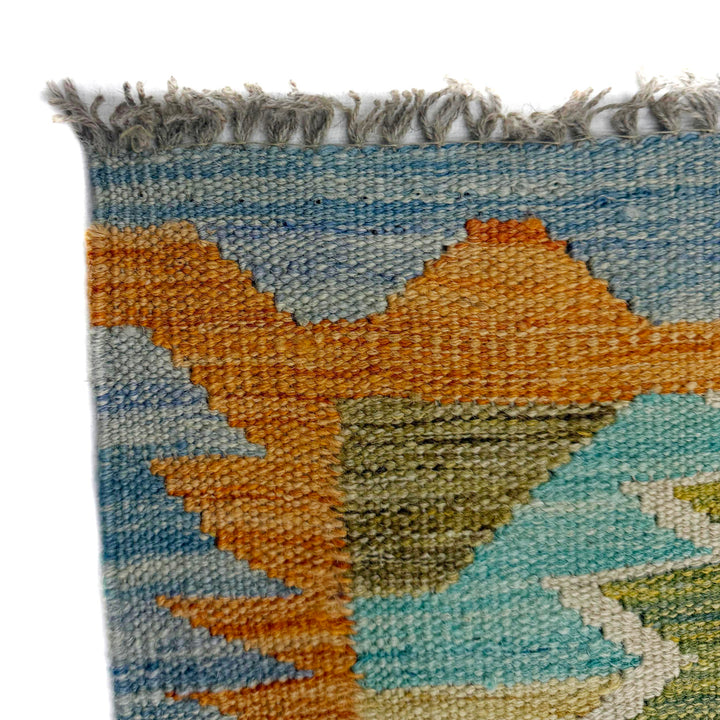 Handmade Vegetable Kelim 2' 8" x 4' 4" - No. AL223036