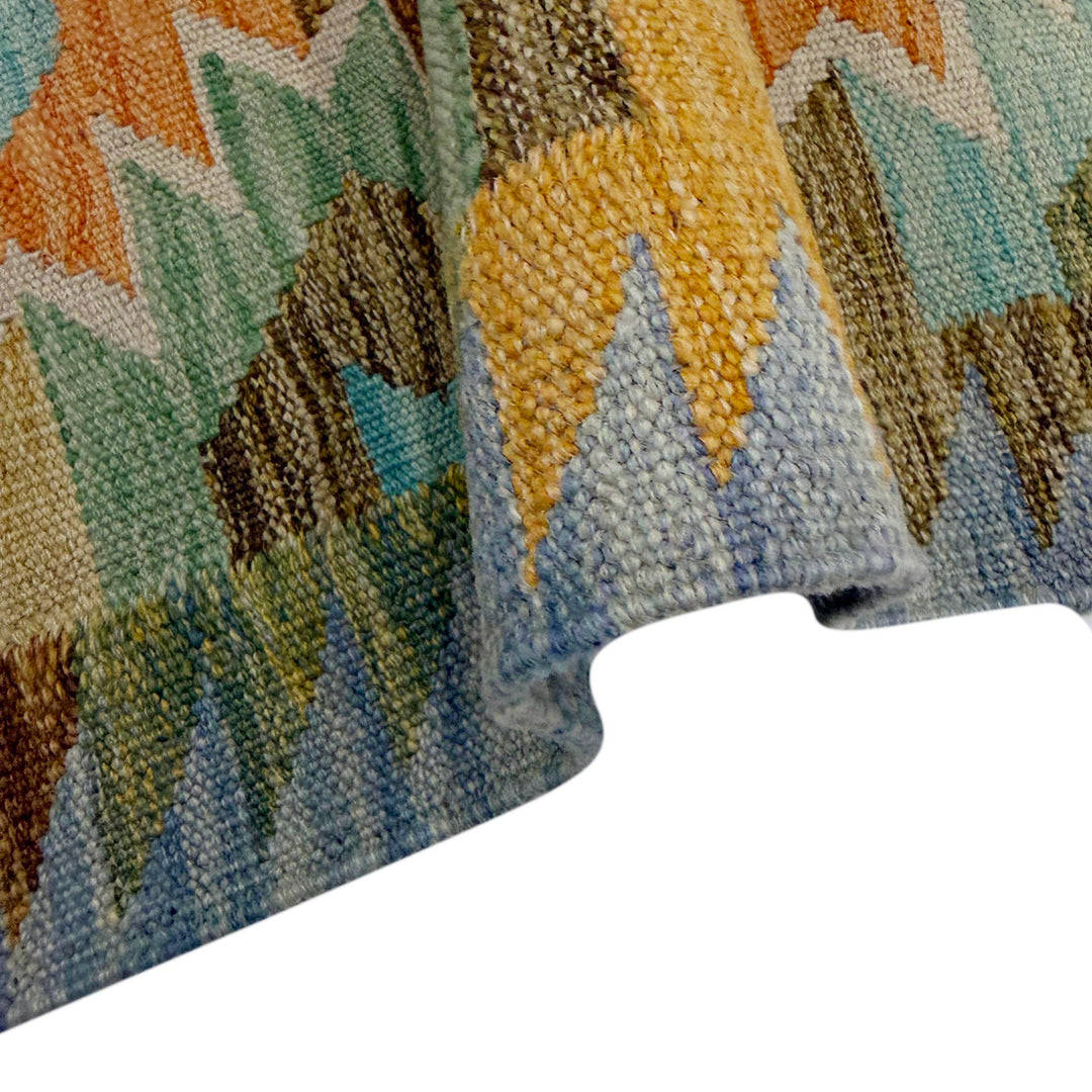 Handmade Vegetable Kelim 2' 8" x 4' 4" - No. AL223036